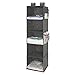 MaidMAX Organizer Armadio, Portattuto da Appendere con 5 Scomparti con 4 Tasche Laterali a Rete per Vestiti, Organizzatore Armadio da 30,5 x 29 x 106 cm, Colore Grigio