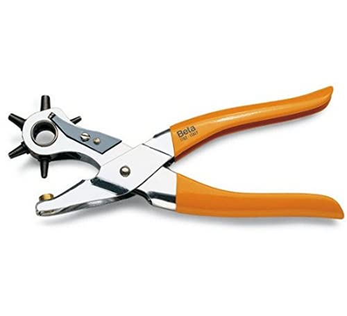 Beta 1762-SACABOCADOS REVOLVER Pince coupante pour percer des matériaux Poinçonneuse 6 trous Métal Orange Acier allié