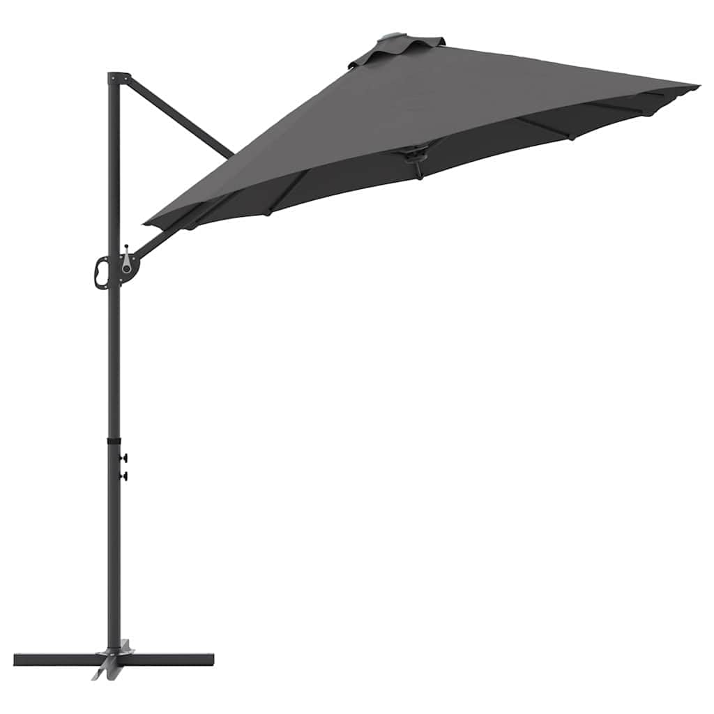 SYDE Antracyt parasol 372 x 198 x 243 cm poliester i aluminium