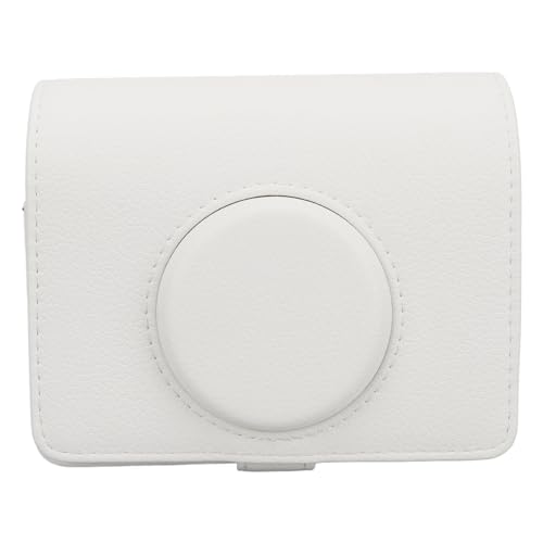 Étui pour appareil photo instantané vintage avec sac en cuir PU blanc