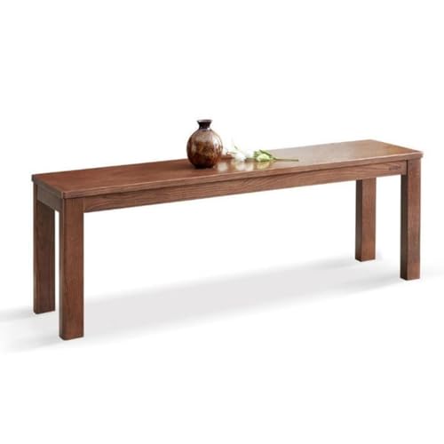Rustic Wooden Farmhouse Dining Bench for Kitchen Living Room