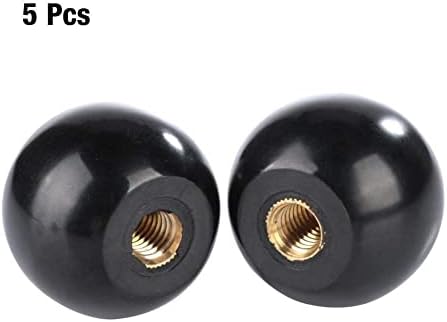 Zerone 5Pcs Ball Lever Knob, Ball Lever Knobs, M8 Female Thread Machine Handle 32mm Diameter Round Handle Ball Knob for Machine Tools