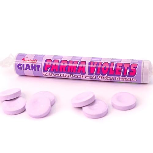 24 Rolls of Love Hearts/Parma Giant Violets/Fizzers by Swizels (Parma Violets)