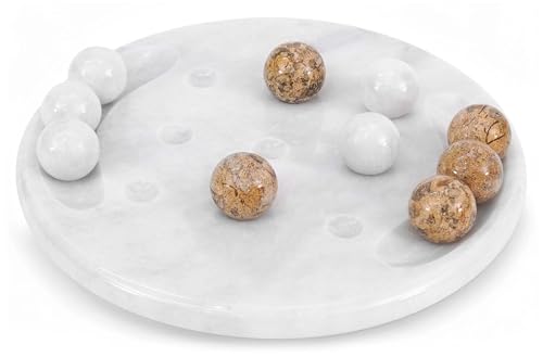 Radicaln Marble Tic Tac Toe 10" Inches White and Coral