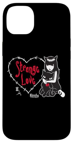 Emily The Strange Coque iPhone 14 Plus noire graphisme Strange Love