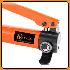 VOLTZ SYK-15 Hydraulic Knockout Punches Professional 63mm to 114mm 15 Ton Knockout Punches Metal Hole Complete Puncher Set Yellow w/Draw Studs Piston Shafts Spacers Sealing Rings Carrying Case