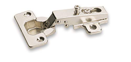 Laurey 10100-110-Degree Full Overlay European Concealed Cabinet Hardware Hinge for Frameless Cabinet Doors - 100 Pairs