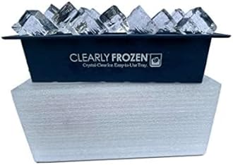 High Capacity Clear Ice Tray/Maker With Molds For Ten 2" and Twenty-One 1.3" Crystal Clear Artisanal Cubes