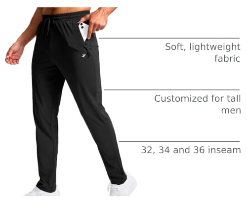 Pudolla Men's Tall Stretch Sweatpants - image 4