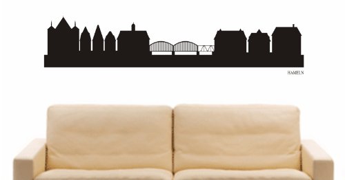 Indigos UG Wandtattoo 'bunte Wandschrift Hannover' – 96x11 Cm, Selbstklebend, Für Glatte Wände & Möbel