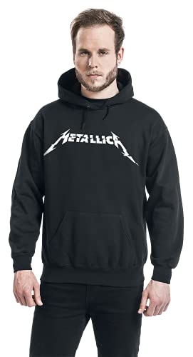 Générique Metallica Glitch Logo Homme Sweat-Shirt à Capuche Noir Regular/Coupe Standard - Les Beatles, Paul McCartney, John Lennon, RIngo Starr, George Harrison Générique Metallica Glitch Logo Homme Sweat-Shirt à Capuche Noir Regular/Coupe Standard – Image 4