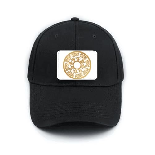 Casquette de baseball classique réglable noire Animal Round Rich idéale pour le sport et loisirs