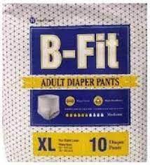 New B-Fit Diapers Adult Diaper Pull Up Pants Extra Large XL (10 Pcs/Pack), Size- 36-56 Inches,pack f 1 sold by bmpharma-image-49