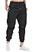Produktbild Cindeyar Herren Hosen Slim Fit Casual Jogger Sporthose Freizeithose Cargo Chino Jeans Hose (Schwarz 01,XL)