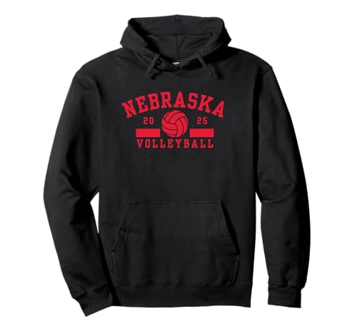 Nebraska Volleyball 2025 Team Player Pullover Hoodie
