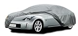 accesorios tuning para nissan 350z 【Material de Calidad】 La funda de coche Kayme está hecha de tela no tejida de 5 capas 180G. La membrana interior tiene un buen efecto impermeable y es muy adecuada para la protección contra la lluvia y la nieve. 2 La tela no tejida de múltiples capas tiene un buen rendimiento de protección solar y UV, y puede mantener el automóvil fresco en verano. 3 Un forro grueso y suave protegerá su vehículo.