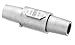 Hubbell Wiring Systems HBLDFW Single Pole Double Female Gender Reversing Device, Female-Female Connection, 1-1/16" Diameter x 4-27/32" Length, White