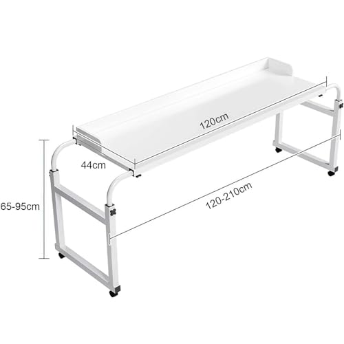 Table de lit à roulettes et bureau d'ordinateur mobile réglable modèle A