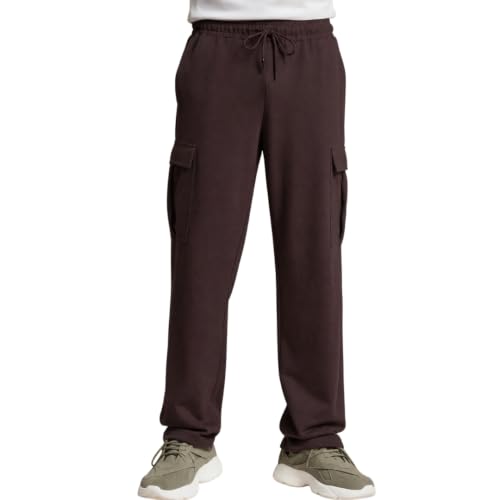Image of Nobero Joggers for Men | Oversized Fit | Elasticated Waist with Drawcord | Soft & Breathable Fabric | Loose Track Pants | Casual & Streetwear