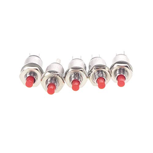 Interrupteur bouton-poussoir 2Pin momentané rouge pour remplacer un bouton défectueux de 5mm