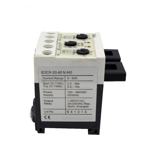 Relé de sobrecarga electrónico EOCR-SS-60 de 5 a 60A contra pérdida de fase 2