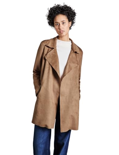Trench ouvert en velours Street One A212365 pour femme coupe mi-saison