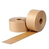 CHUANGWAY 2 Pack Reinforced Water Activated Kraft Paper Gummed Tape 2.75