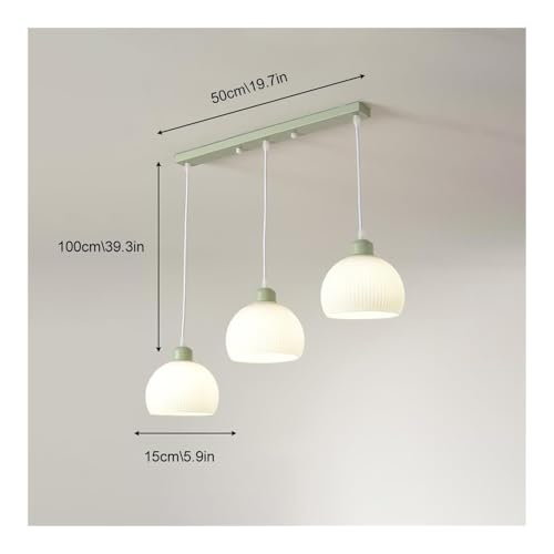 Lustre en verre moderne réglable pour optimiser l'éclairage de la table - 7