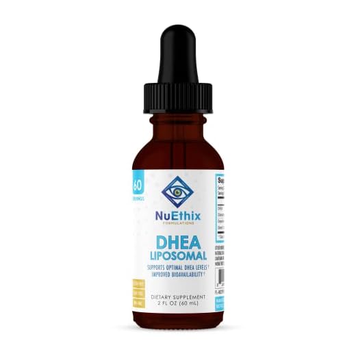 NuEthix Formulations DHEA Liposomal, Supports Optimal DHEA Levels and Helps Improve Bioavailability, 2 Fluid Ounces, 60 Servings per Bottle
