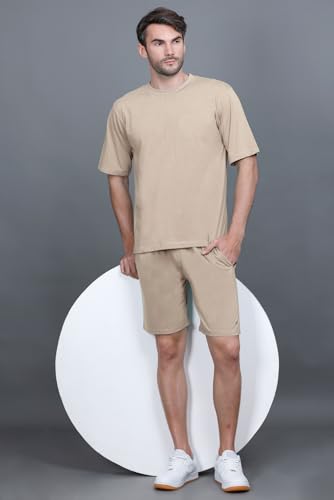 Image of GODFREY Cotton Half Trackpant with Zipper Pocket Shorts for Men | Outdoor Light Weight Sports