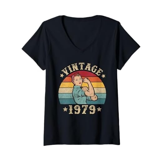 Mujer Regalo de 43º cumpleaños Señoras Año 1979 Mujeres 43 años Camiseta Cuello V