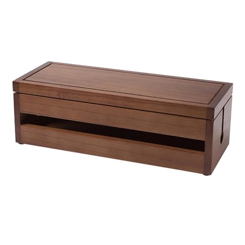Organiseur de câbles de bureau en bois pour harmoniser votre salon et coin travail