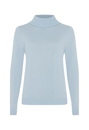 Image of Style & Republic Women's 100% Cashmere Slim Turtleneck Pullover Sweater