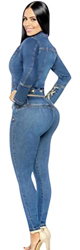 Malibu Boutique Colombian Push Up Set Blue 8153