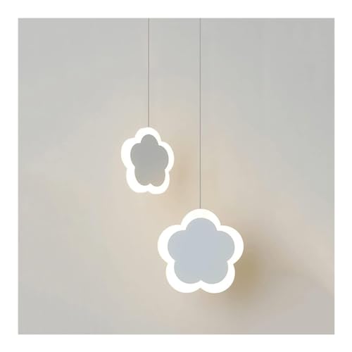 Lampe suspendue fleur : lustre en fonte à double tête d'exception