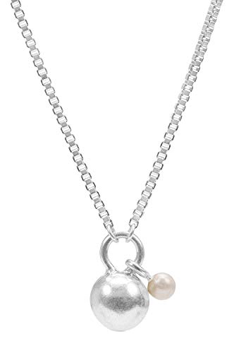 Sence Copenhagen Ohrringe Silber Damen - Essentials London Halskette aus Messing VerSilber - Kleine Herz Ohrstecker - H947 Cover