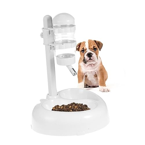 Fuente automática de agua para perros y gatos blanca