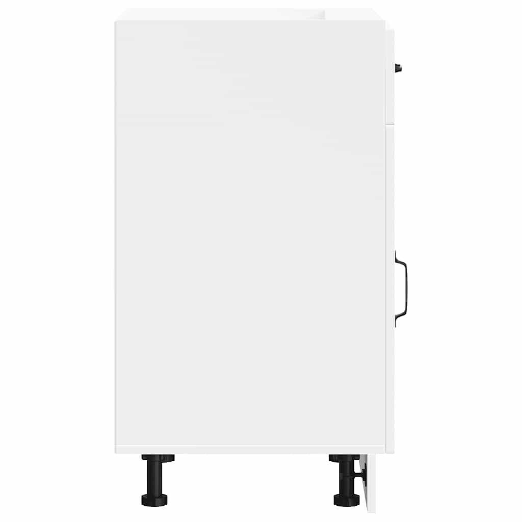 vidaXL Armoire de Cuisine Kalmar Blanc Bois d ingénierie
