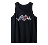 Photo Gallery bandiera americana vintage cuore battito cuore usa pulse line canotta Photo Gallery bandiera americana vintage cuore battito cuore usa pulse line canotta