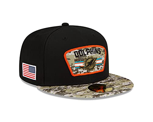 Casquette New Era 59FIFTY Miami Dolphins Salute to Service chapeau NFL homme