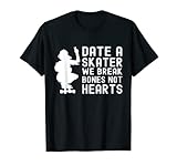 Regalo ideal y perfecto para niñas patinadoras o cualquier chica que ama patinar y ser niñas patinadoras. Date a un patinador que rompe huesos, no corazones, es un diseño divertido que realmente destaca y hará que muchas personas hablen de él.