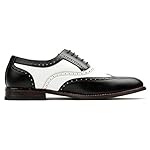 Mens-Causal-Wingtip-Oxfords-Modern-Spectator-Style-BlackWhite-12-DM-Run-big-Order-1-size-smaller