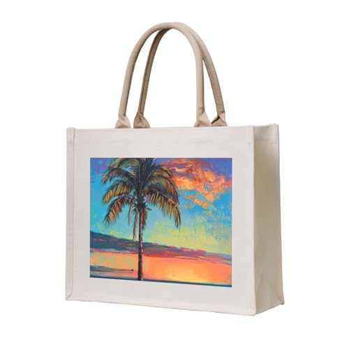 Sac cadeau personnalisé imprimé palmier pour faire plaisir à votre maman