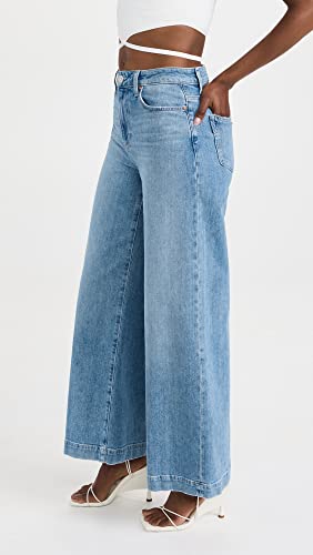 PAIGE Women's Harper 30" High Rise Wide Leg in Gracie Lou4