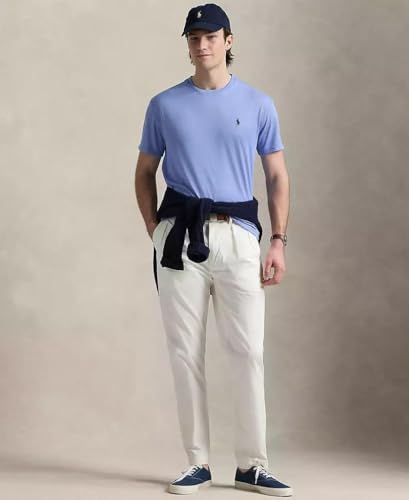 Image of POLO RALPH LAUREN Mens Classic Fit Performance Jersey T-Shirt (X-Large, Canvas Blue)