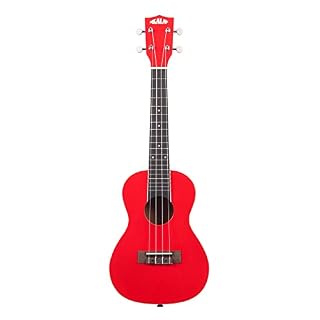Kala KA-CANDY-CAR – Candy, Candy Apple Red, Ukulélé Concert - Les Beatles, Paul McCartney, John Lennon, RIngo Starr, George Harrison