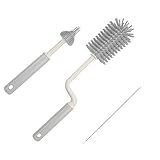 Cepillo para Biberones, Cepillo de Silicona para Limpiar biberones, 3 Cepillos...