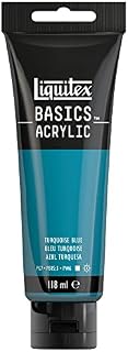 LIQUITEX 8870074 Basics Acrylic Paint, Turquoise Blue, 118 ml Tube