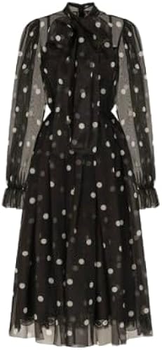 Vestido de Lunares Semitransparente Negro Dolce & Gabbanna de Segunda Mano
