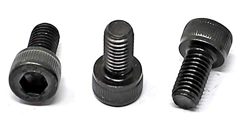 Image of iexcell 50 Pcs M5 x 10 Thread Pitch 0.8 mm Alloy Steel 12.9 Grade Hex Socket Head Cap Screws Bolts Kit, Black Oxide Finish